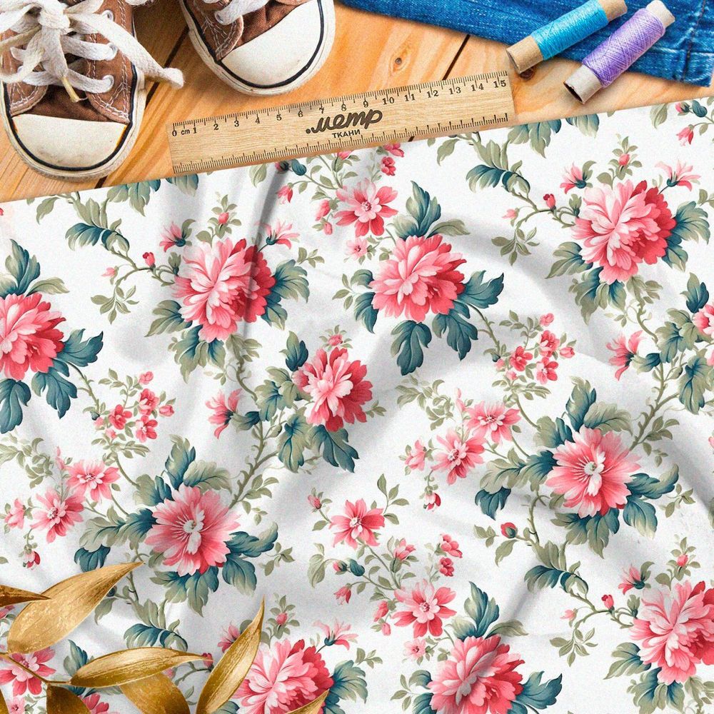 Ткань премиум мембрана песня цветущих пионов