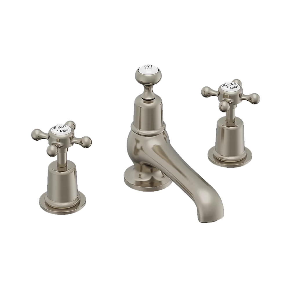 Смеситель для раковины Burlington T14-QT BNKL шлифованный никель