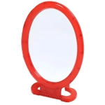 Зеркало настольное в пластиковой оправе «Практик» овал, подвесное 17*13см