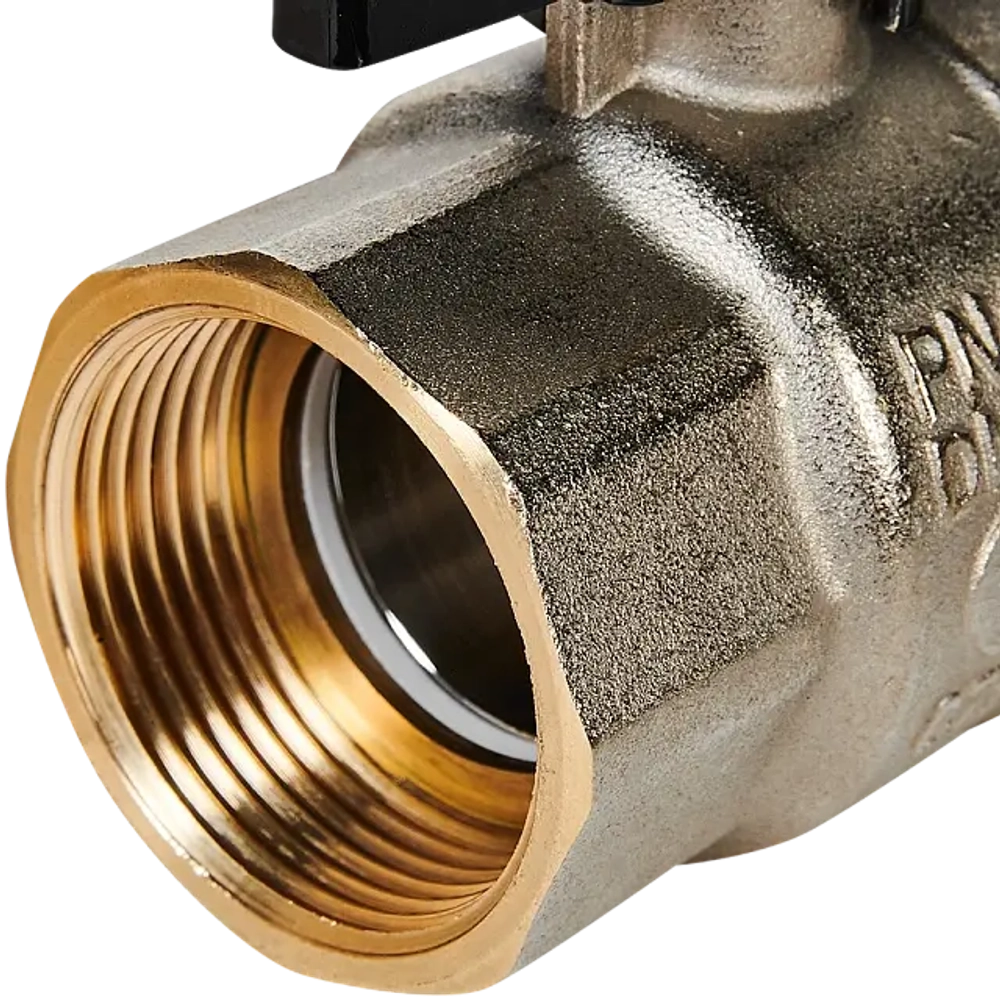 Кран шаровой STOUT полнопроходной 1 1/4" с американкой (бабочка)