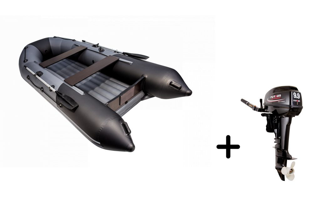Таймень NX 3800 НДНД PRO графит + PARSUN T 9.9 (15) BMS (комплект лодка + мотор)
