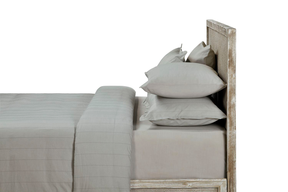 Постельное белье 2 спальное евро Casual Avenue Chevron дымчатое фото