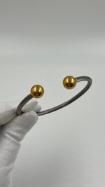 Браслет кафф биколор