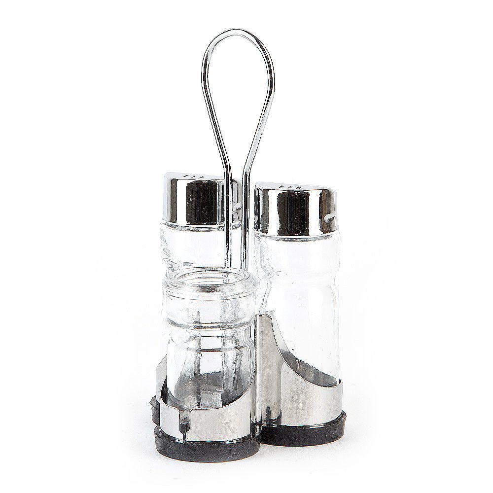 Набор для специй солонка, перечница, баночка для зубочисток на подставке