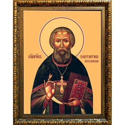 Константин Переславский (Снятиновский) священномученик, пресвитер. Икона на холсте.