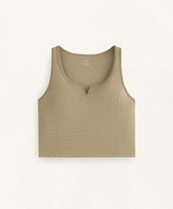 Oysho Топ без рукавов, светлый хаки