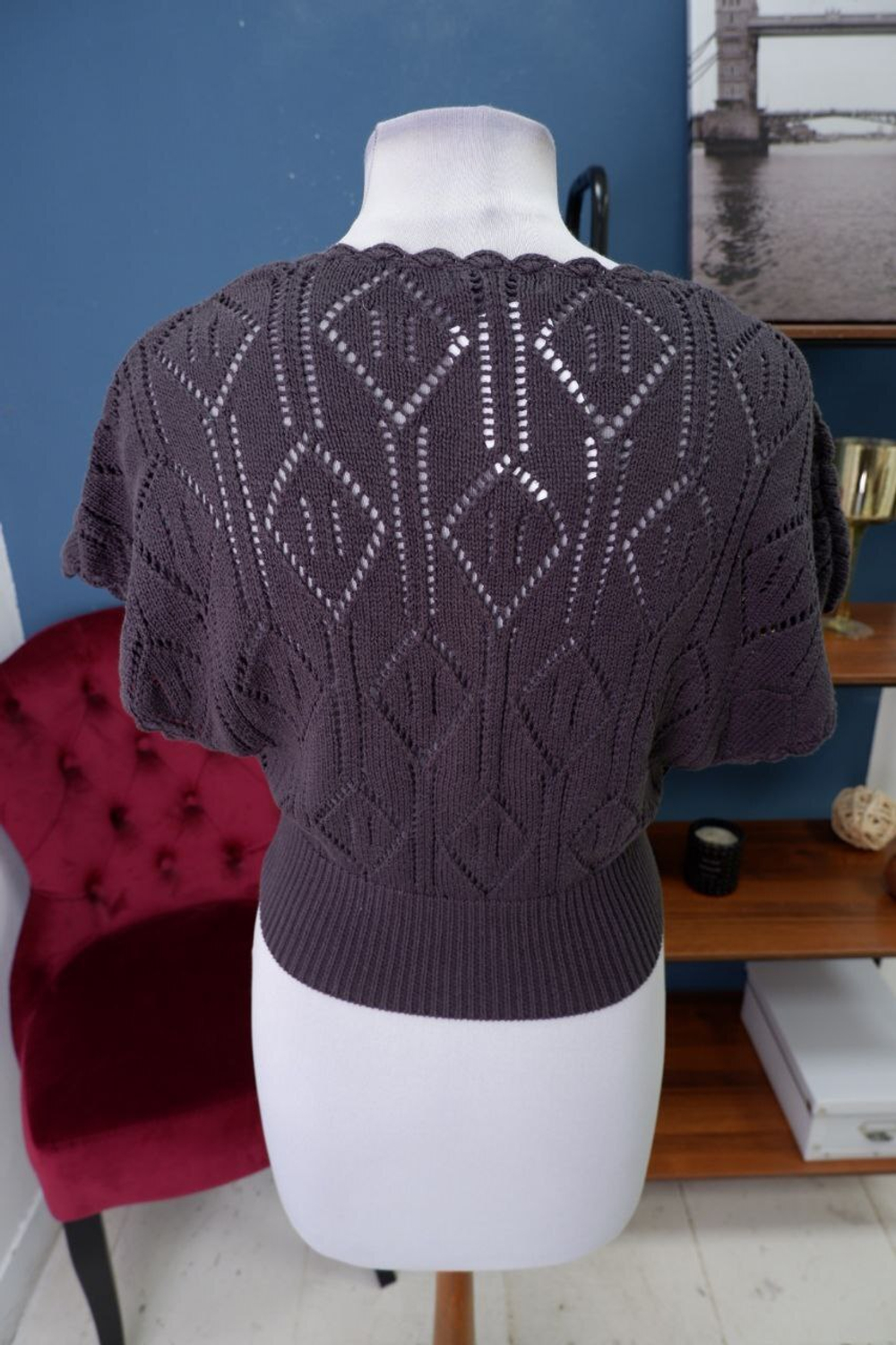 Кардиган Only вязаный с коротким рукавом 46 размер