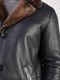 Дубленка зимняя натуральная длинная куртка