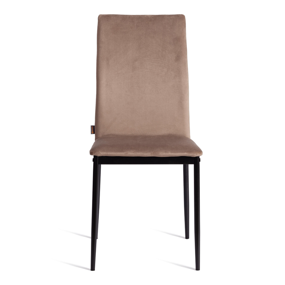 Стул CAPRI (mod. BC565-DC) металл, флок, 43 х 53 х 92 см, Beige (бежевый) HLR8 / черный