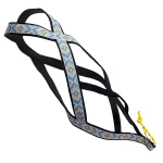 Шлейка ездовая коллекция "Северные мотивы" сине-желтая