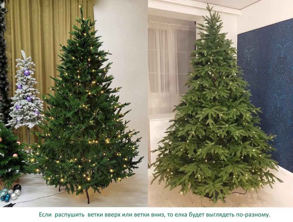 Литая елка с встроенной гирляндой