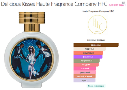 Delicious Kisses Haute Fragrance Company HFC 75 ml (duty free парфюмерия)