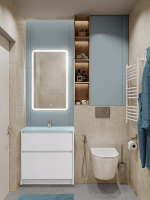 Тумба под раковину BelBagno Kraft 80 KRAFT-800-2C-PIA-BO Bianco Opaco
