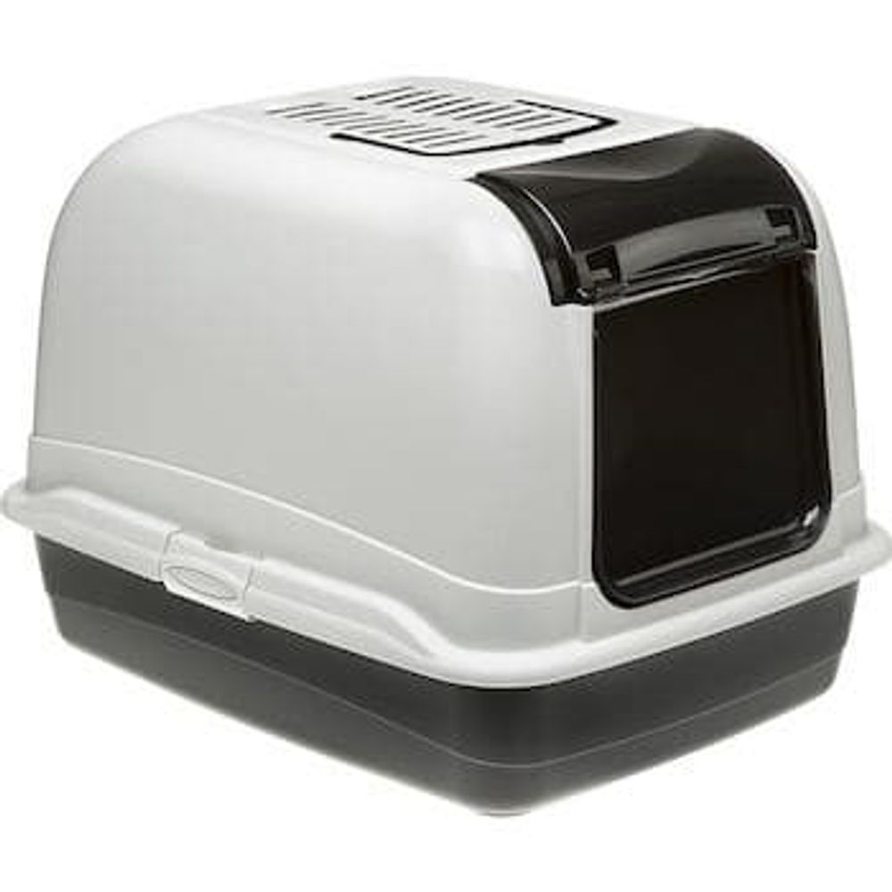 Туалет закрытый для кошек и мелких собак Ferplast MAXI BELLA CABRIO, с угольным фильтром, 50х65,5х47 см