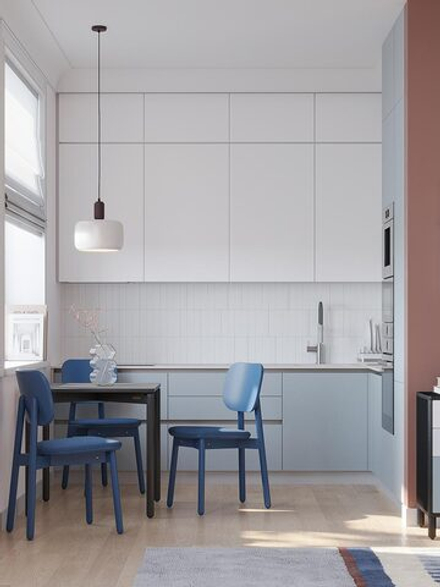 Стул LATITUDE Saga, рогожка, синий