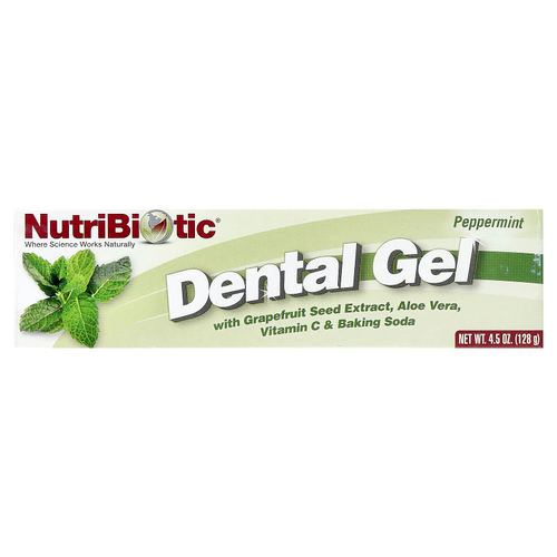 NutriBiotic, Гель для зубов, Перечная мята, 4,5 унции (128 г)