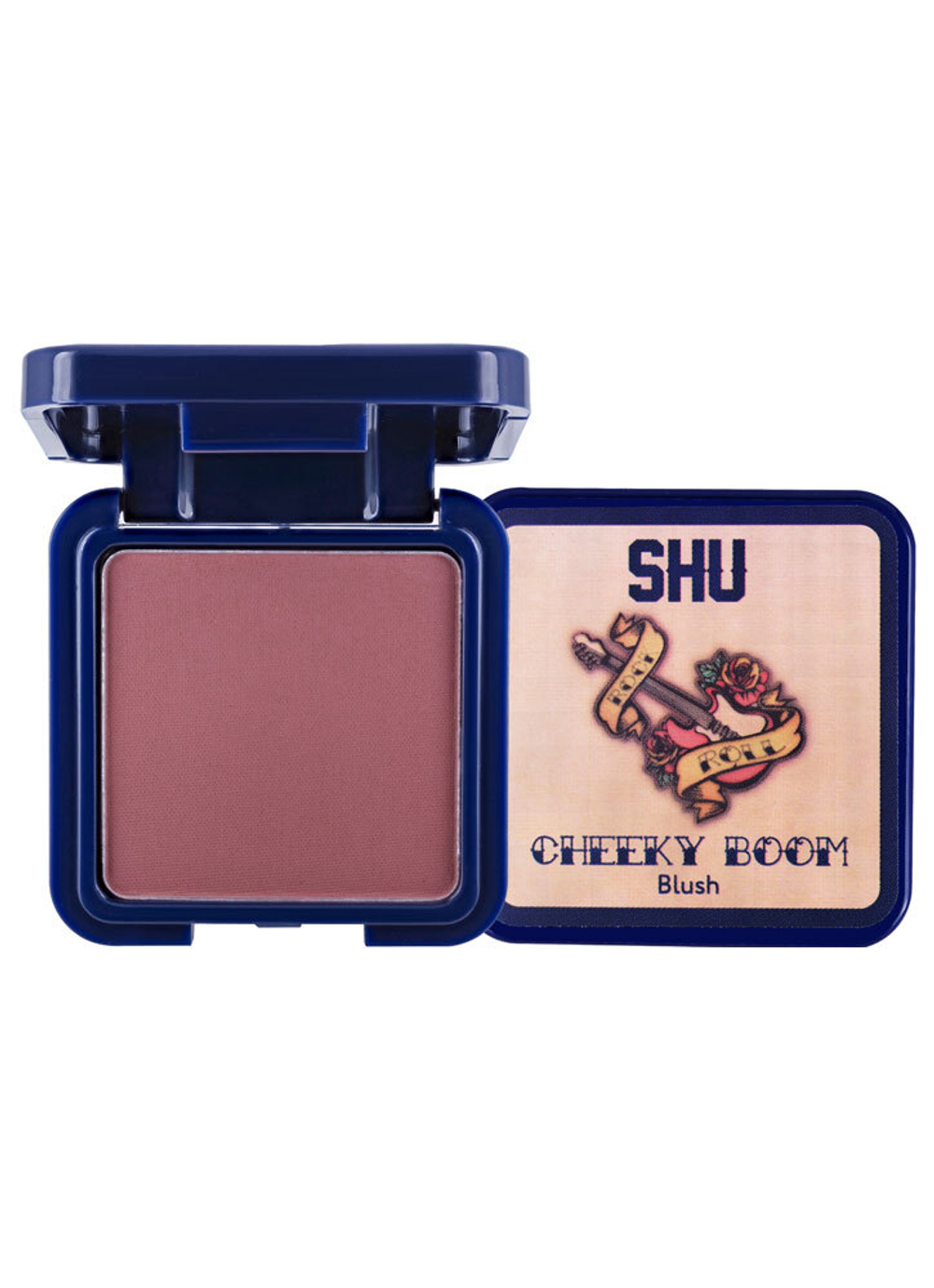 SHU Румяна для лица Cheeky Boom, компактные, тон №36, Темный розовый, 3 гр