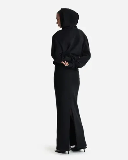 Платье-худи в длине макси