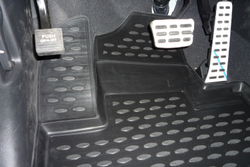 Коврик в салон для KIA Sorento 2009-2012, 4 шт. (полиуретан, чёрные) Element.NLC.25.28.210