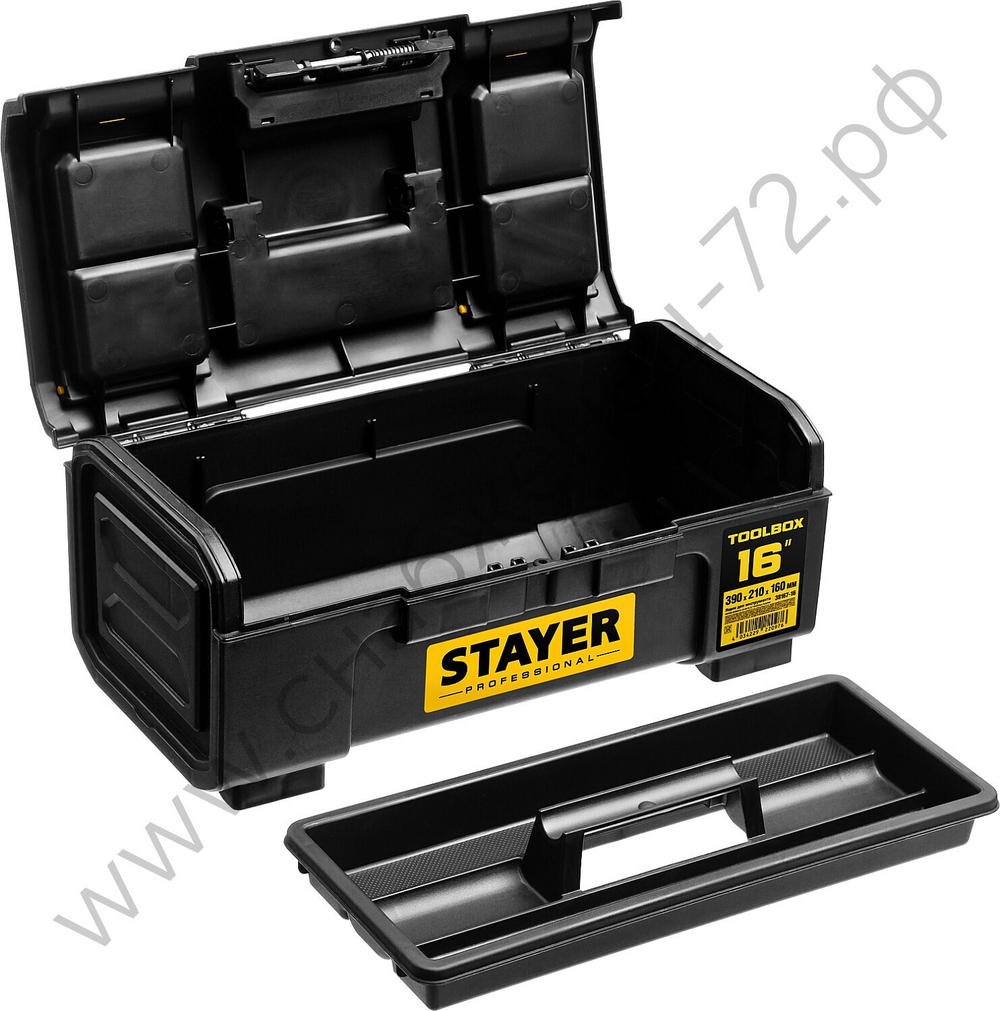 STAYER TOOLBOX-16, 390 х 210 х 160, пластиковый ящик для инструментов, Professional (38167-16)