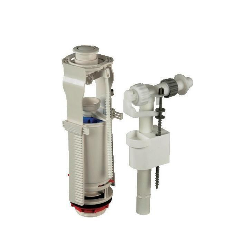 Арматура  бок,подв. кнопка 2-х ур. АНИпласт WC9010С