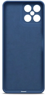 Силиконовый чехол с микрофиброй для Honor X8  blue DF