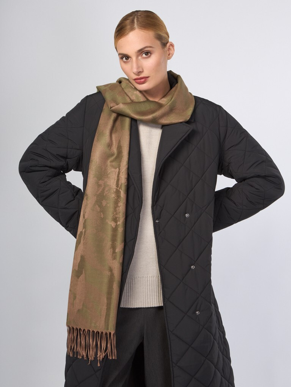Палантин LSZ34-254-14, зеленый