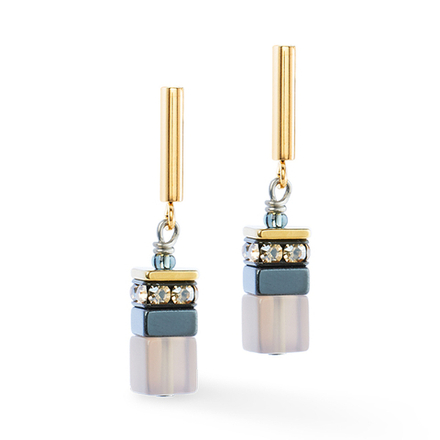 Серьги Coeur de Lion Grey-Brown 3017/21-1211