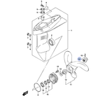Гайка винта конусная под шплинт Suzuki DF2.5-DF6