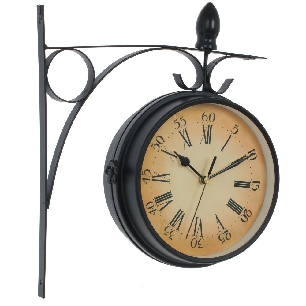 GAEM Часы настенные декоративные двусторонние, L29 W8,5 H33 см, (2xАА не прилаг.)