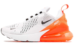 Nike Air Max 270 retro non-slip wear-resistant low-top running shoes women's white orange