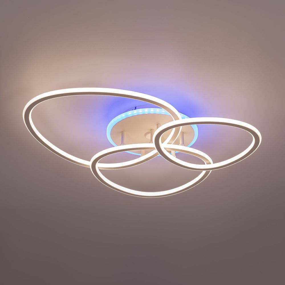 Citilux TRIO CL215B130 Люстра потолочная с пультом Белая