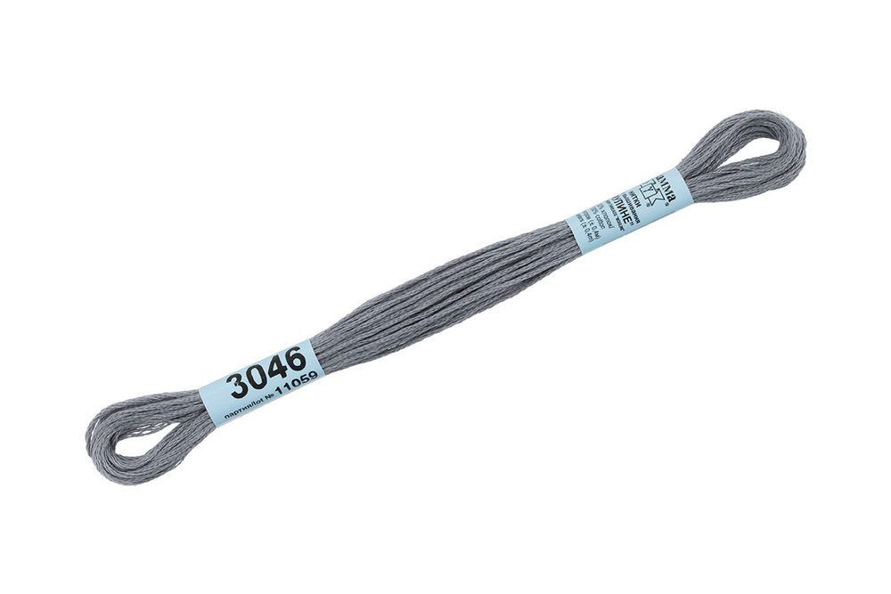 Мулине "Gamma", 100% хлопок, 8 м, №3046
