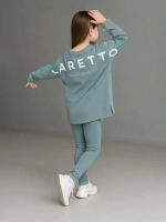 Спортивный костюм для девочки на весну с леггинсами