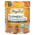 MegaFood, Куркума, против воспаления, 40 жевательных таблеток