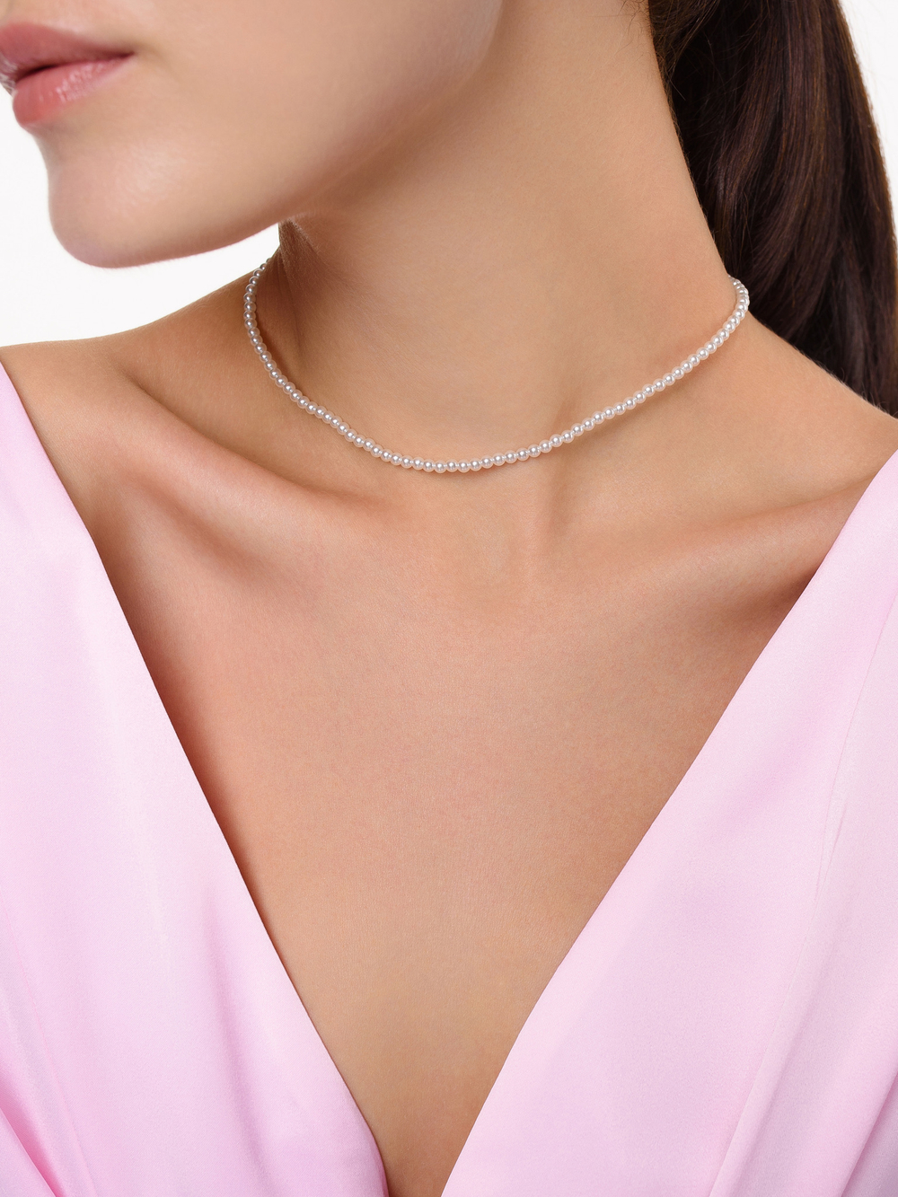 Чокер "Elegance" из перламутра Silver