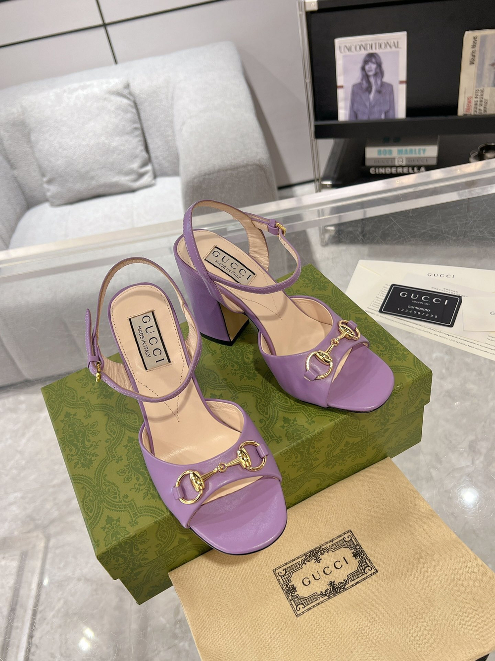 Gucci Horsebit Sandal 9.5 cm