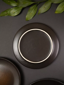 Тарелка с бортиками, Бронза, диаметр 26 см - 6 шт.