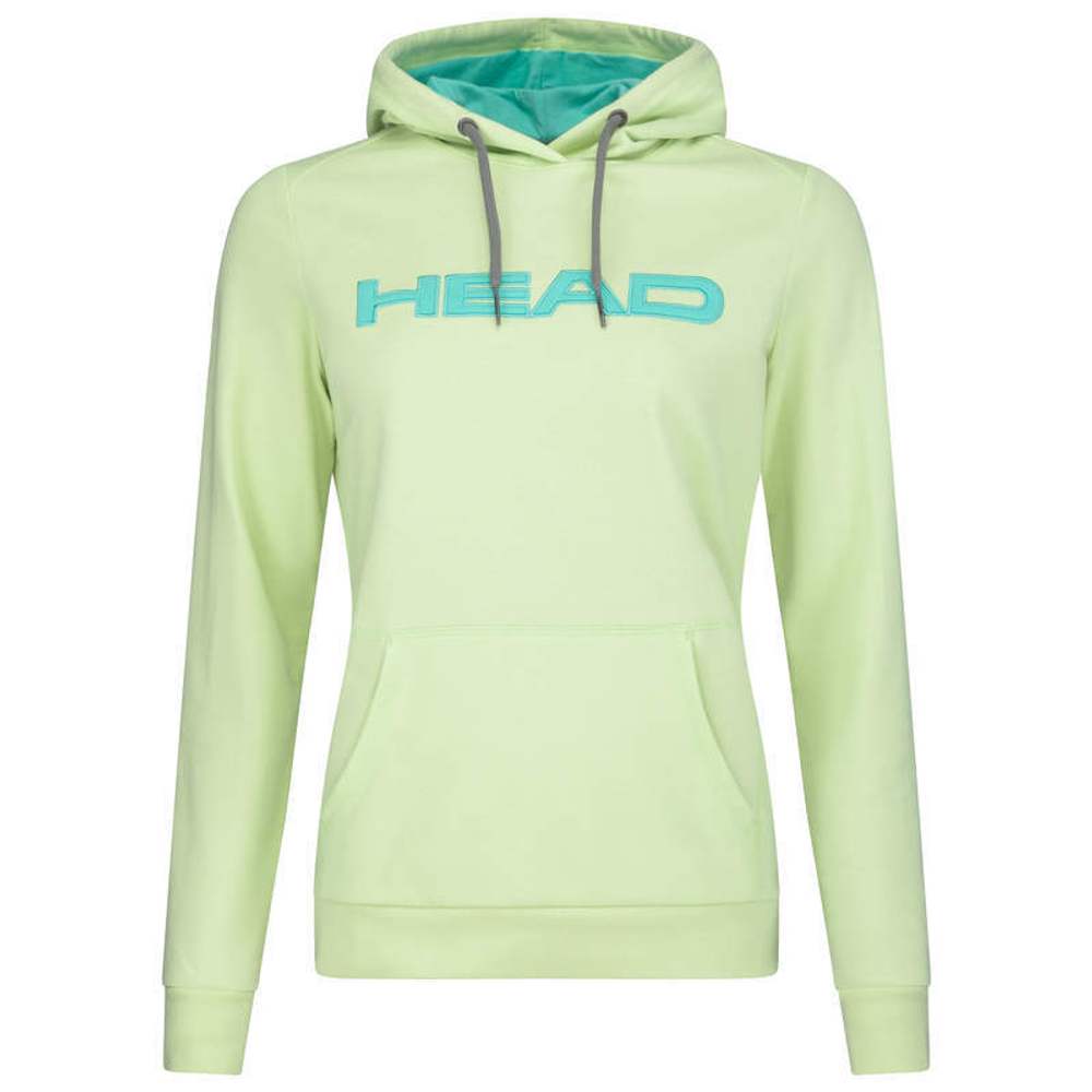 Кофта для девочки теннисная Head Club Byron Hoodie - light green/turquoise