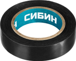 СИБИН 15 мм х 10 м, 5 000 В, черная, изолента ПВХ (1235-2)