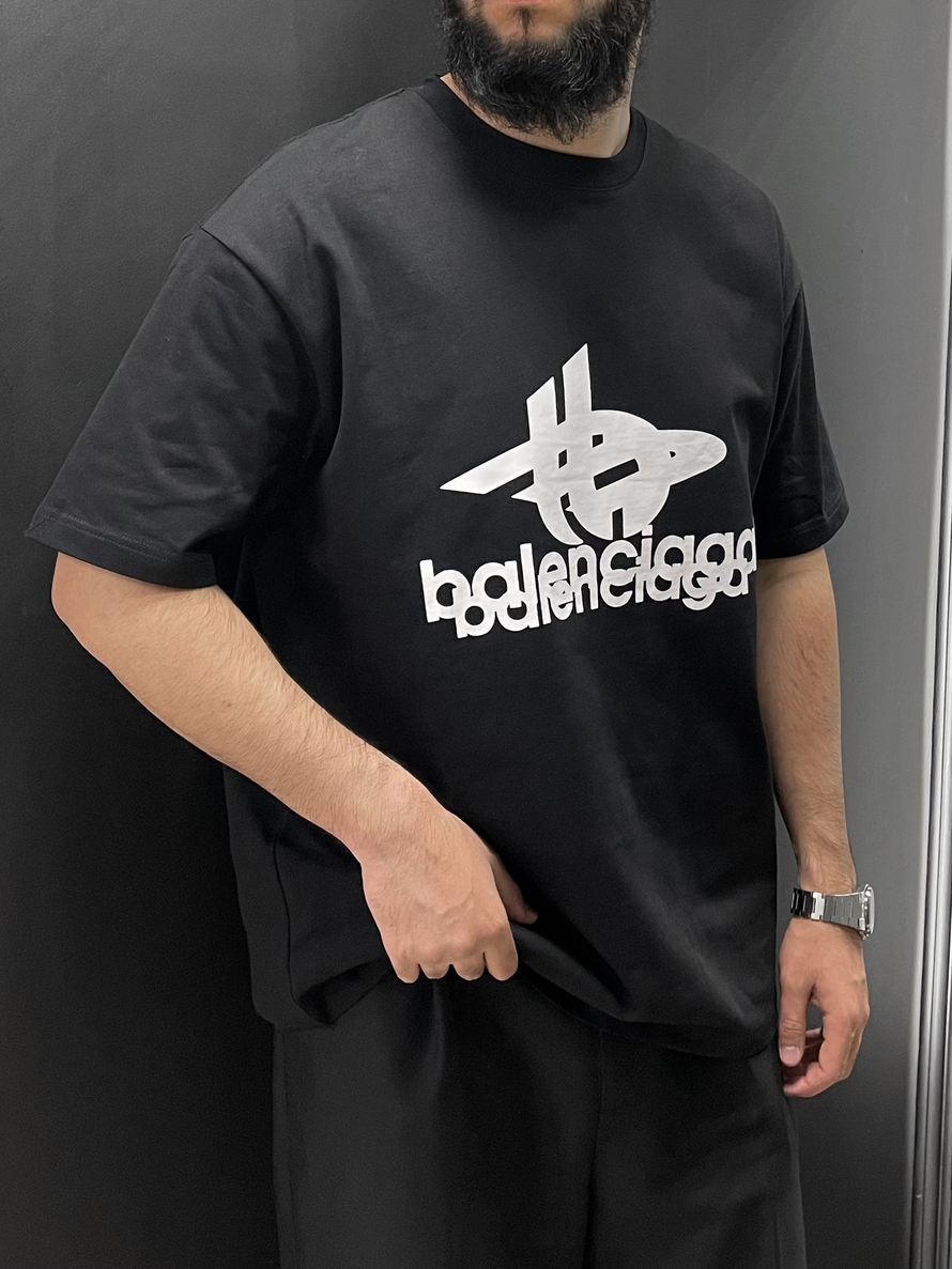 Футболка Balensiaga #H3311 (чёрн.)