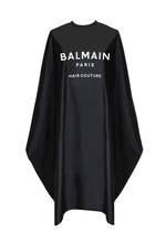 Balmain Hair Couture Черный пеньюар золотые пуговицы Luxury Black Cutting Cape