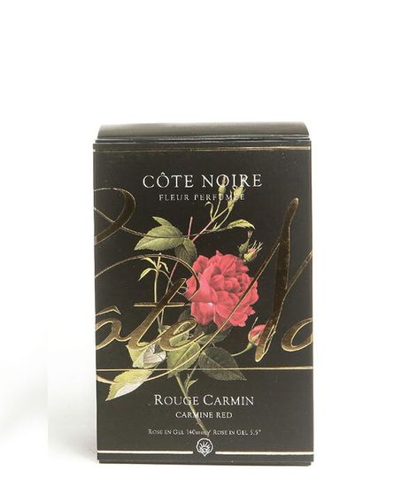 Красная роза ароматизированная в черной вазе, Cote Noire