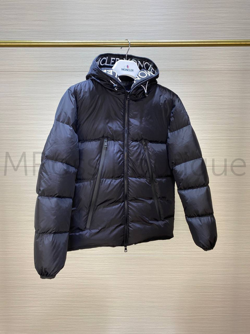 Мужская дутая пуховая куртка Moncler премиум класса с капюшоном