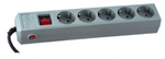 Фильтр сетевой Perfeo Power+ 5 м Grey 5 розеток