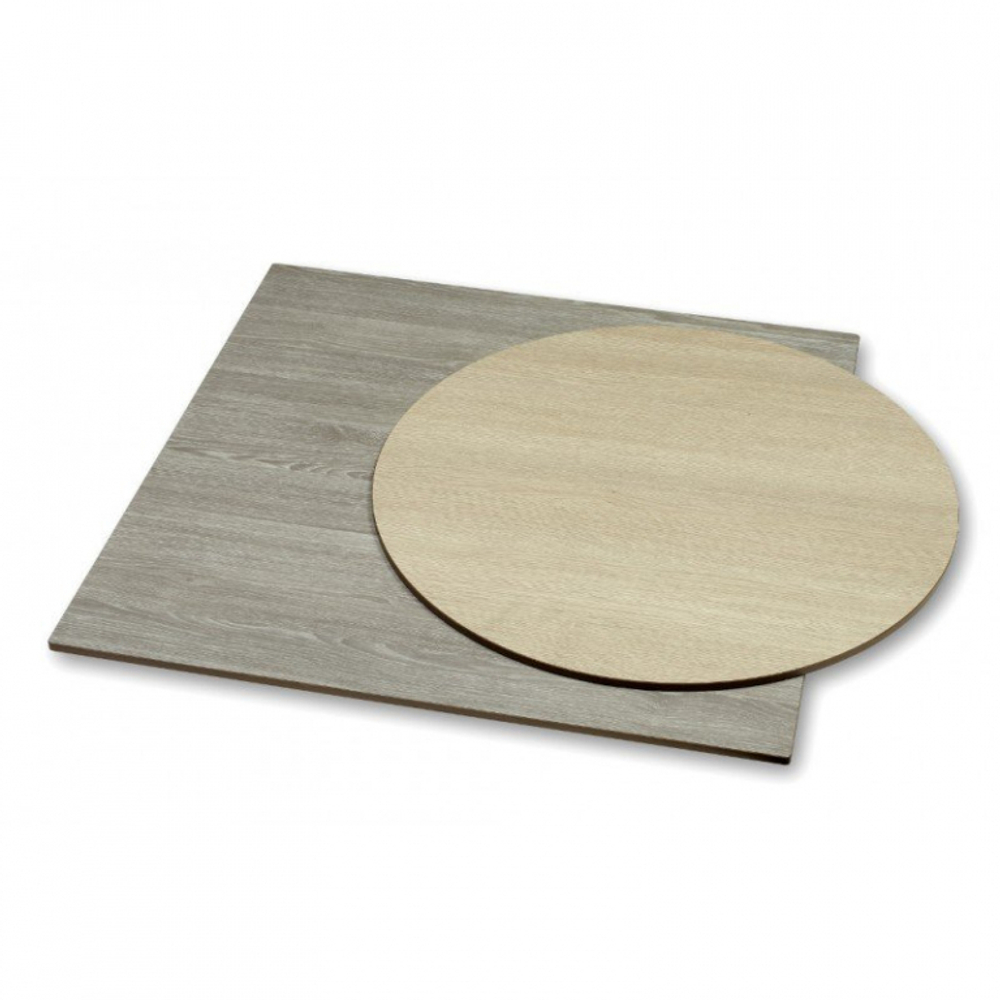 Стол ламинированный обеденный Scab Design Tripe, белый, состаренный серый дуб