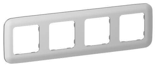 FLITE Рамка 4-местная РУ-4-А-ФлА алюминий IEK