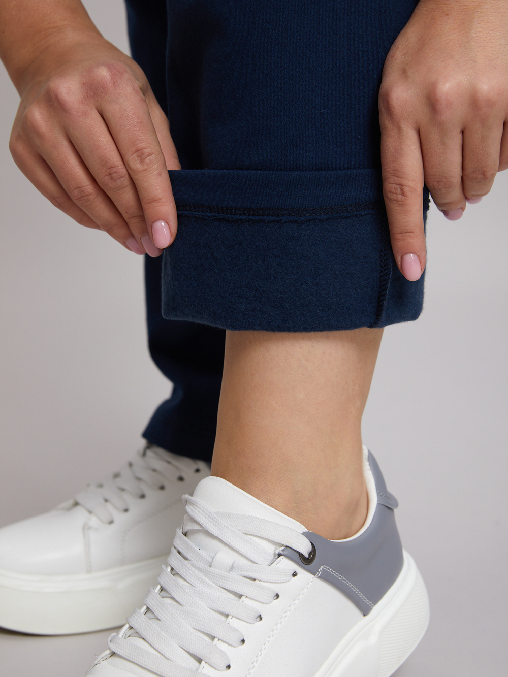 Костюм с брюками КБ-77/синерозовая-клетка