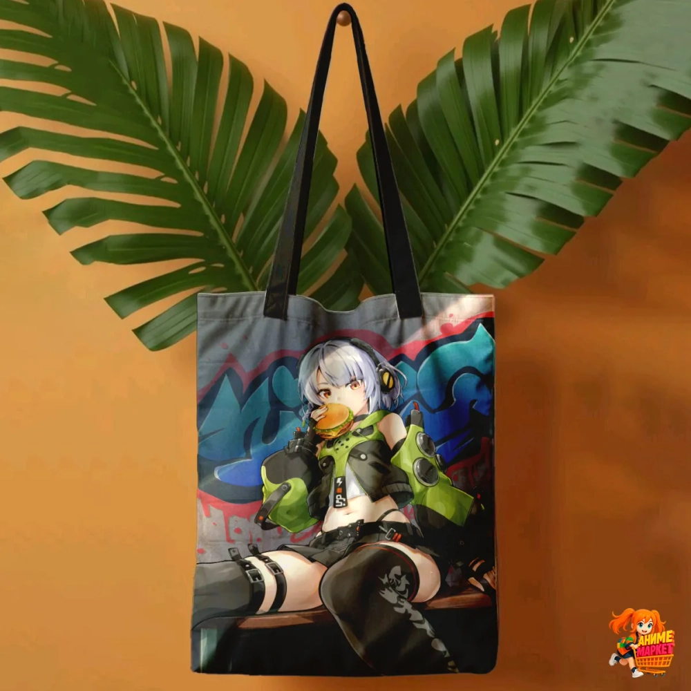 Сумка шоппер с принтом Zenless Zone Zero