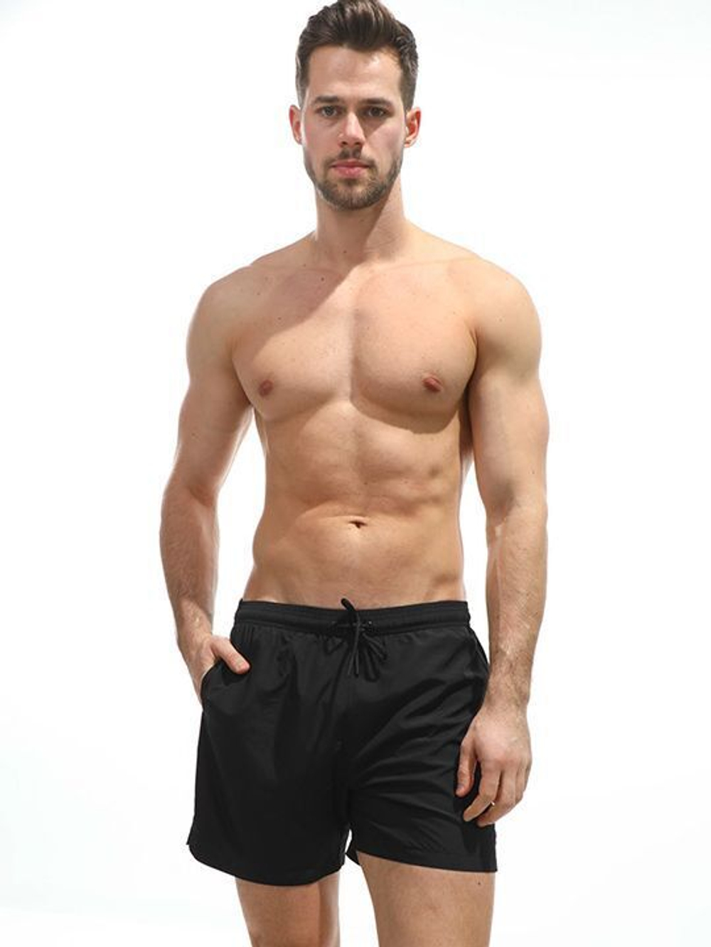 Мужские пляжные шорты из быстросохнущей ткани (Размер: XXL) (Цвет: красный)